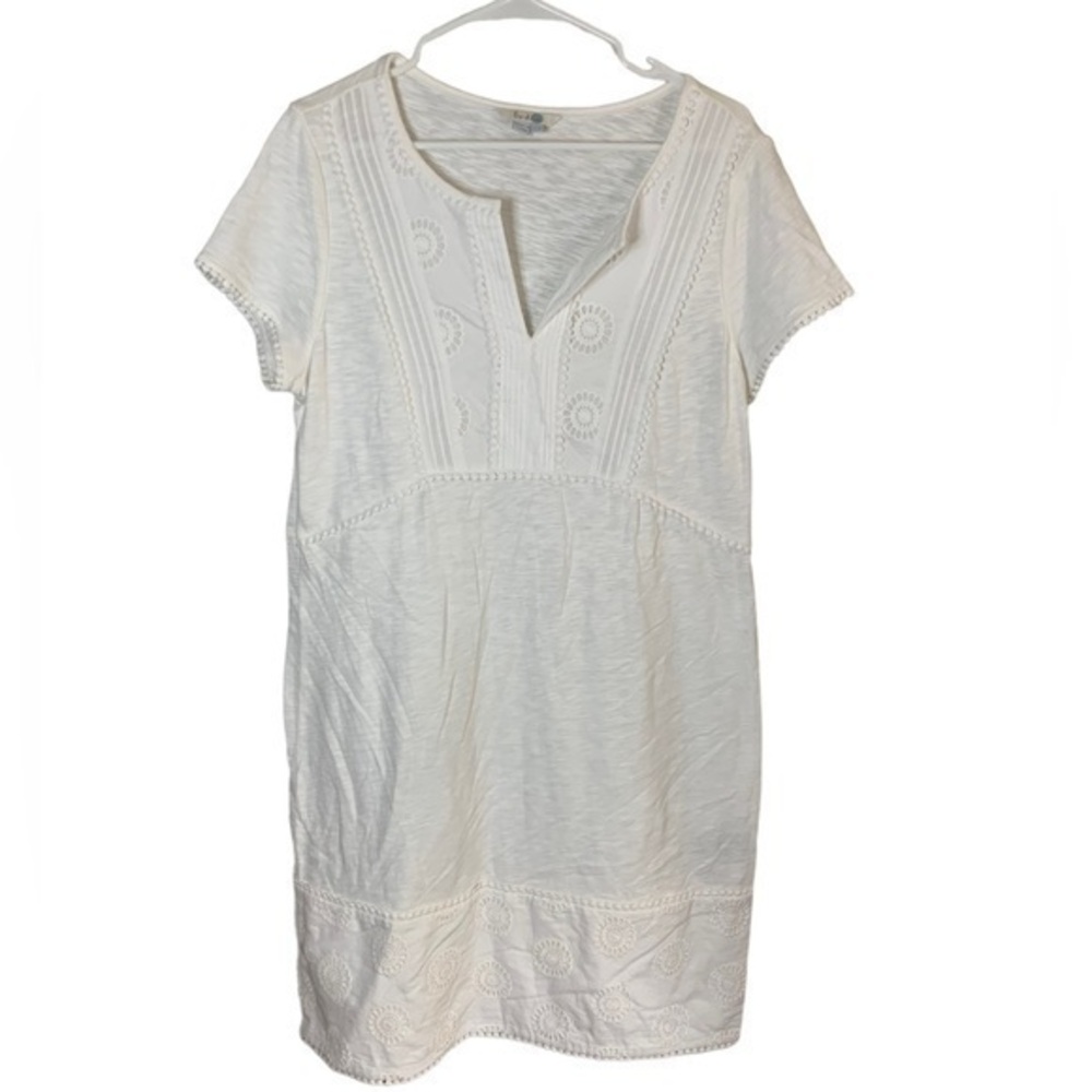 Boden Lace Cotton Midi Dress Size Medium (10L) .